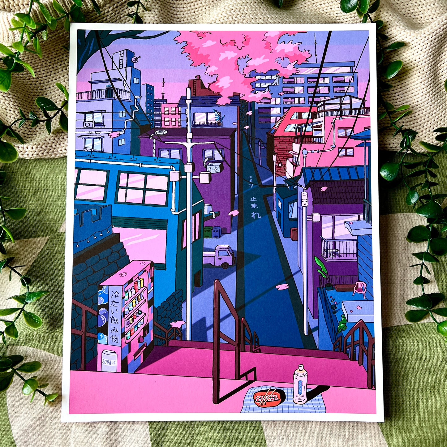 City in Pink - Art Print