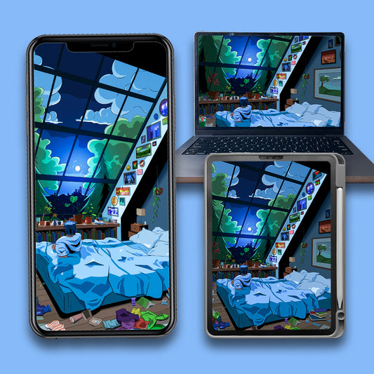 Blue Nights - Wallpaper