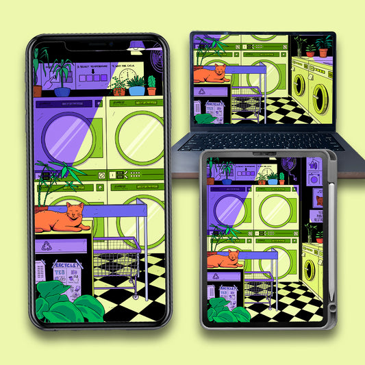 Laundrocat - Wallpaper